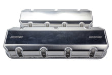 Load image into Gallery viewer, MOROSO 68489 - BBC Billet Rail Valve Cover Set w/Logo image