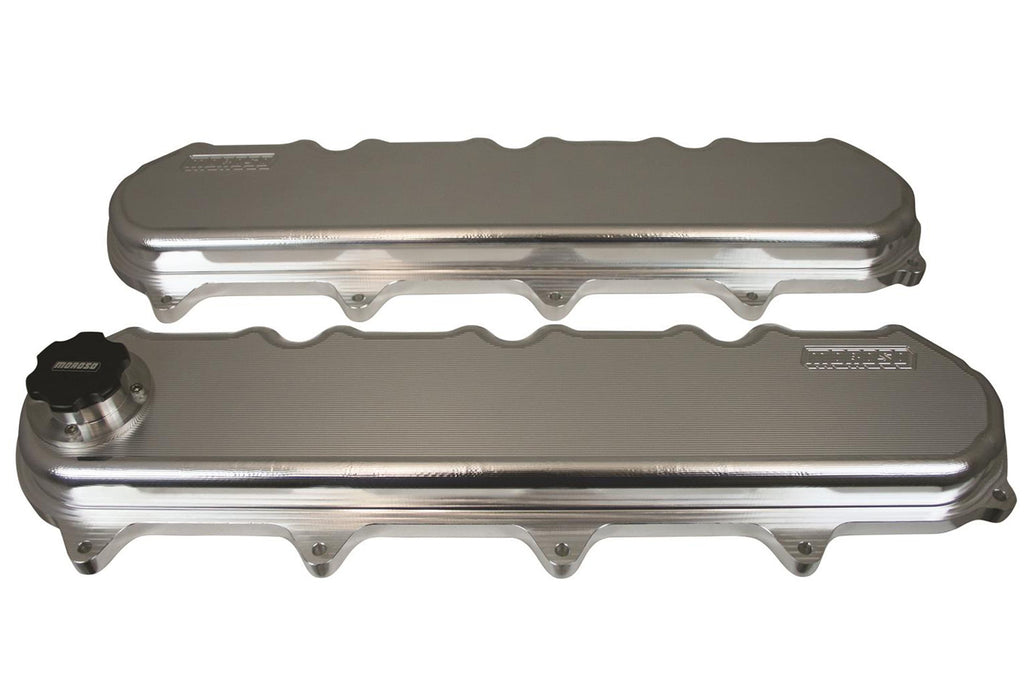 MOROSO 68495 - GM LT1/LT4 Billet Valve Cover Set w/Oil Fill image