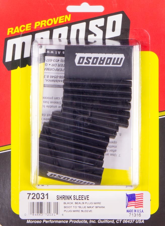 MOROSO 72031 - Black Shrink Sleeve 18 Pieces image