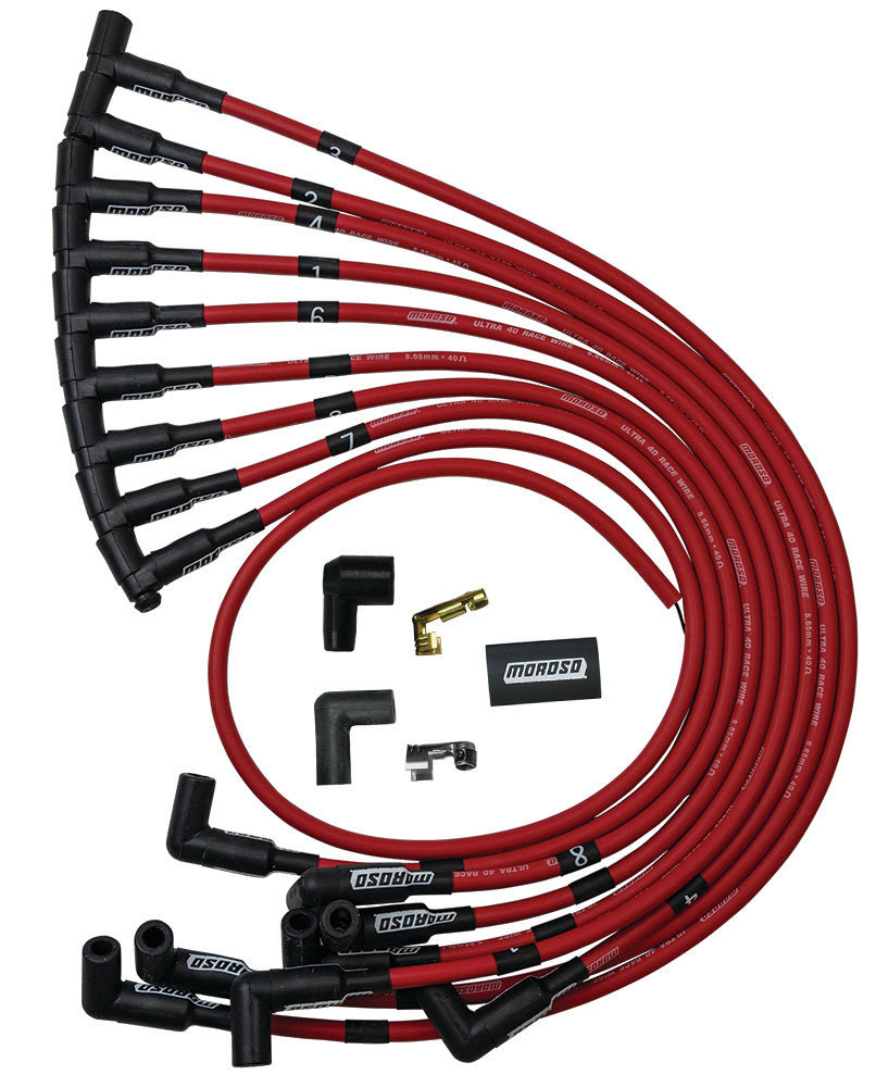 MOROSO 73684 - Ultra 40 Plug Wire Set - Red image