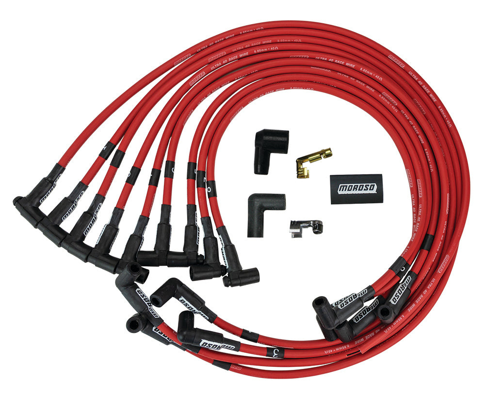 MOROSO 73686 - Ultra 40 Plug Wire Set - Red image