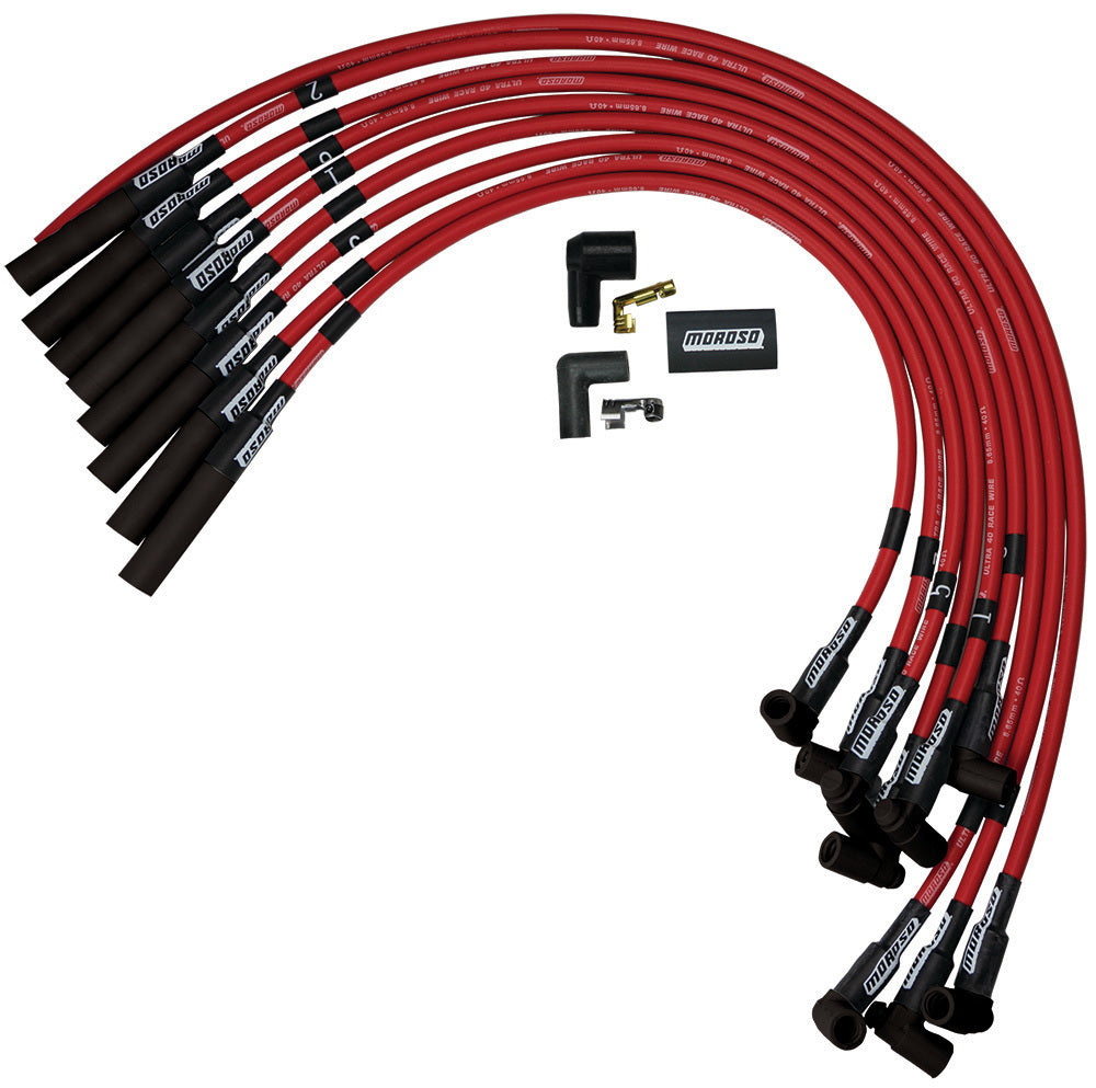 MOROSO 73688 - Ultra 40 Plug Wire Set - Red image