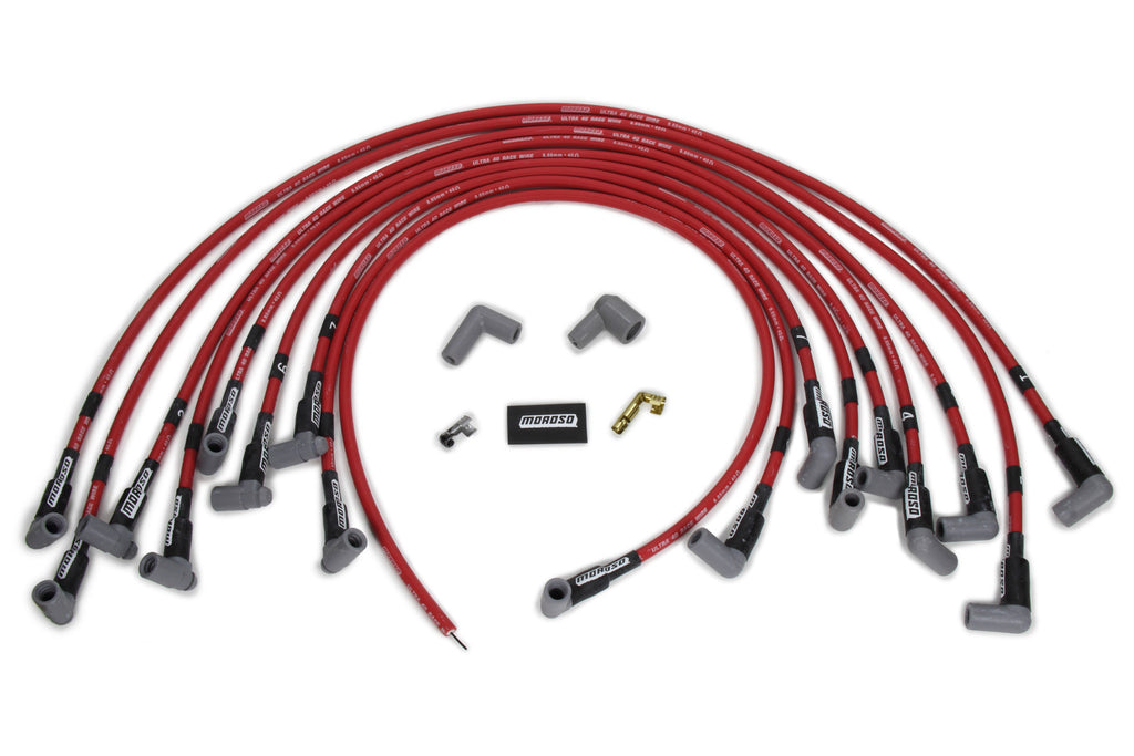 MOROSO 73689 - Ultra 40 Plug Wire Set BBC HEI - Red image