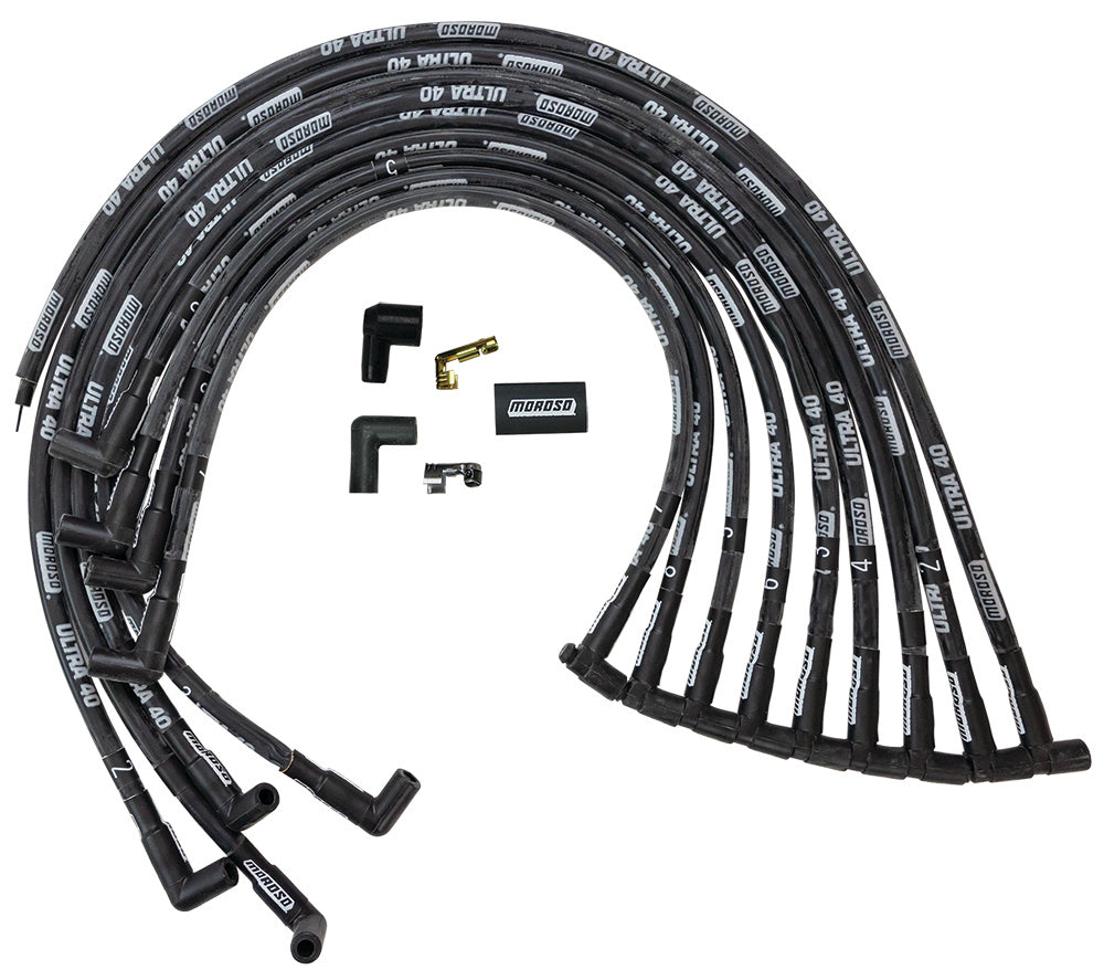 MOROSO 73818 - Ultra 40 Plug Wire Set - Black image