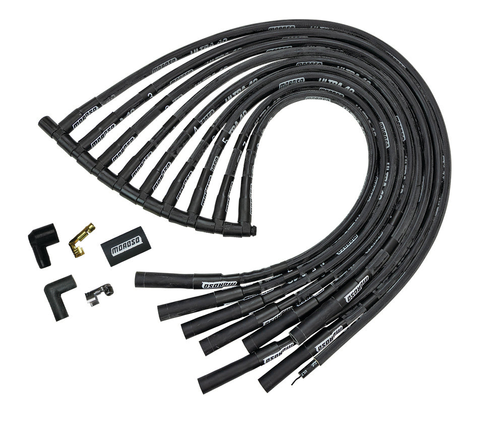 MOROSO 73819 - Ultra 40 Plug Wire Set - Black image