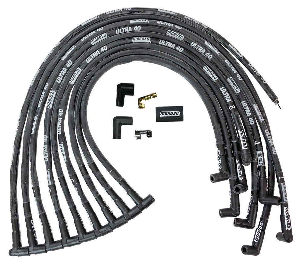 MOROSO 73820 - Ultra 40 Plug Wire Set - Black image