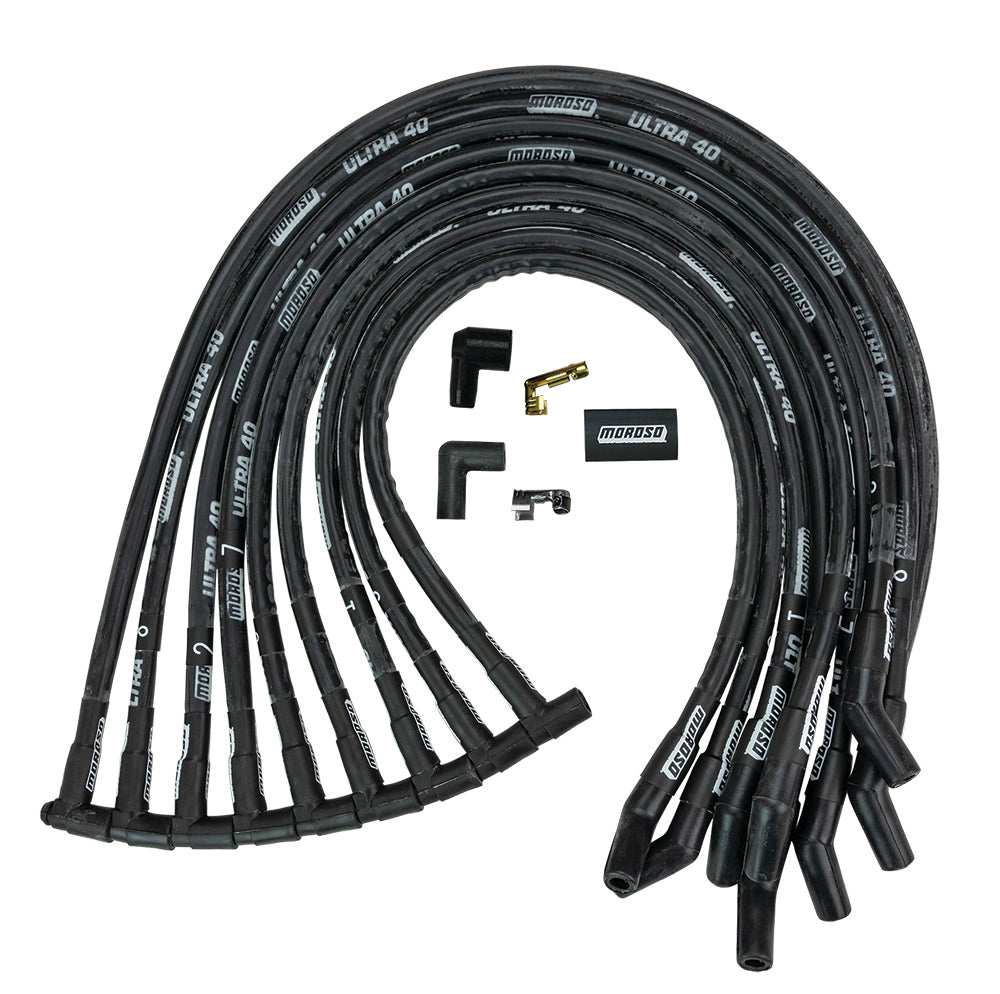 MOROSO 73822 - Ultra 40 Plug Wire Set - Black image