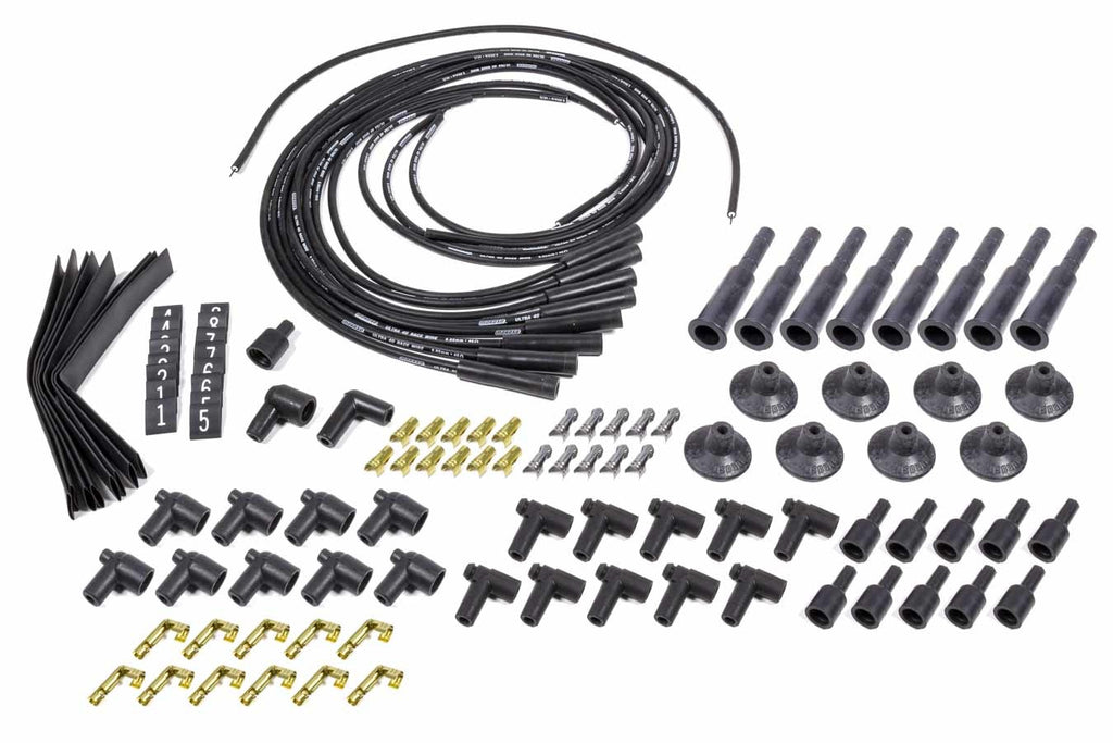 MOROSO 73841 - Ultra 40 Plug Wire Set Hemi Style Black image