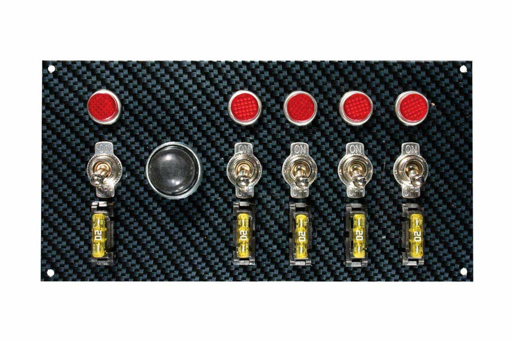 MOROSO 74139 - Fiber Design Switch Panel - Black/Black image