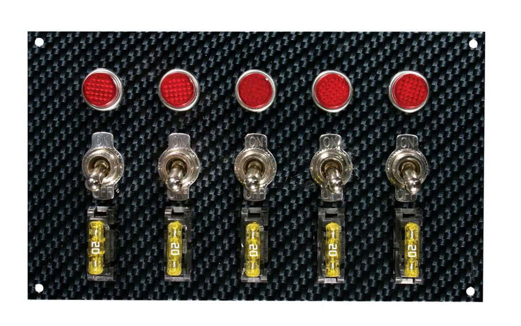 MOROSO 74148 - Fiber Design Switch Panel - Black/Black image