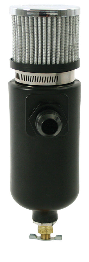 MOROSO 85406 - 1qt Breather Tank w/6an Inlet Black Polyethylene image