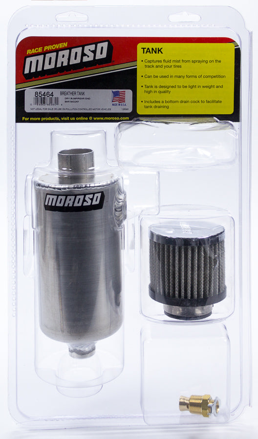 MOROSO 85464 - Breather Tank - Dry Sump Rear End Bar Mount Style image