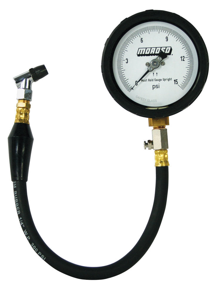 MOROSO 89552 - Pro Series Tire Gauge 0-15 Psi image