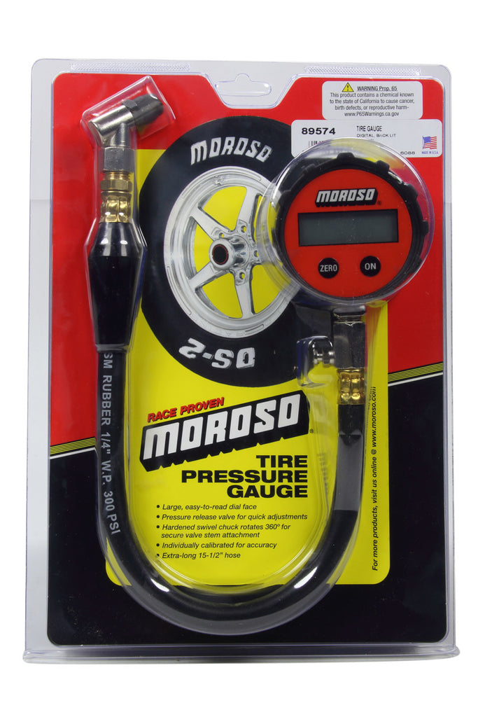 MOROSO 89574 - Tire Gauge 0-15 Digital Backlit image