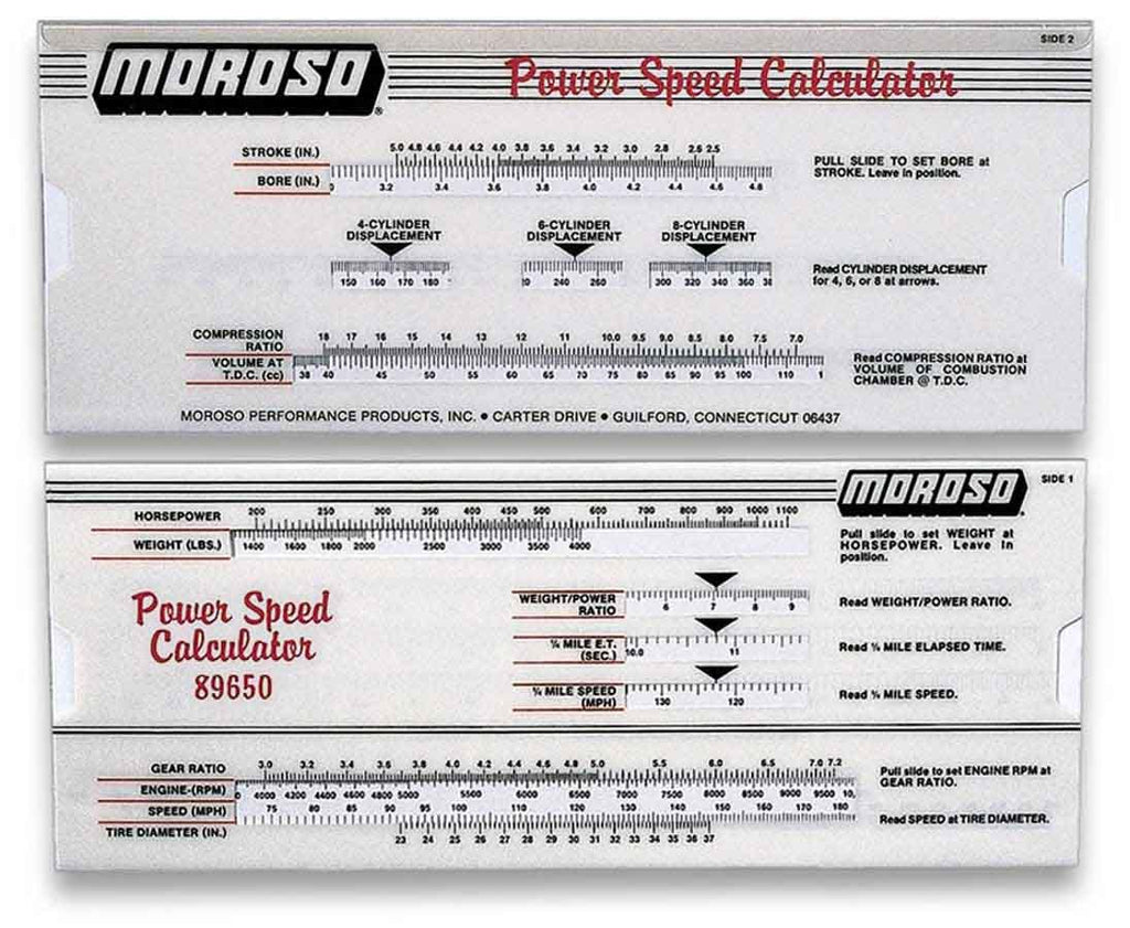 MOROSO 89650 - Power/Speed Calculator  image