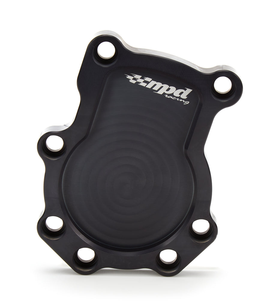 MPD RACING 18200 - Dry Sump Block Off Plate Black Aluminum image