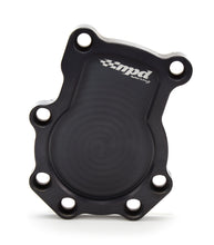 Load image into Gallery viewer, MPD RACING 18200 - Dry Sump Block Off Plate Black Aluminum image