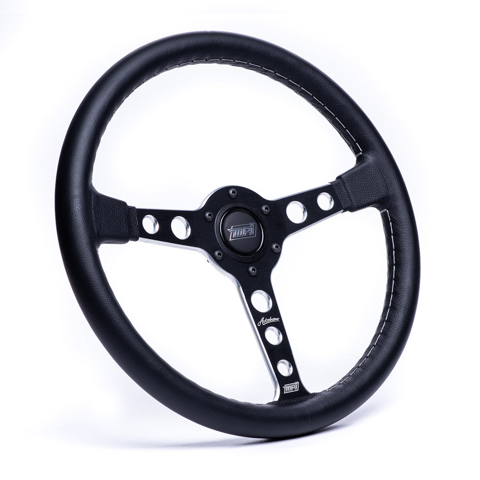 MPI USA MPI-ATDR-70BSPM - AUTODROMO Wheel 1970 Era Black Machined Spoke image