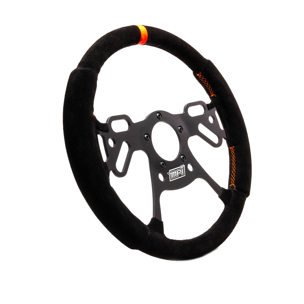 MPI USA MPI-DRG2-12 - Drag Steering Wheel 12in Suede Pad Switch Holes image