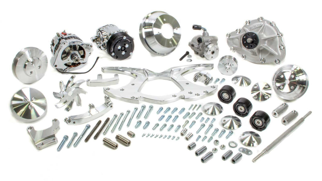 MARCH PERFORMANCE 13135 - 70-up Firebird Style Trk System Alt A/C P/S W/P image