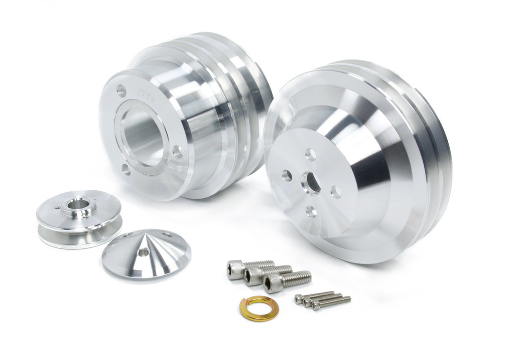 MARCH PERFORMANCE 1595 - 65-69 Ford SB 3PC 3V Pulley Kit image