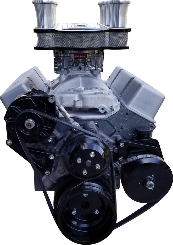 MARCH PERFORMANCE 21695-08 - SBC Sport Track Pulley System LWP Black image