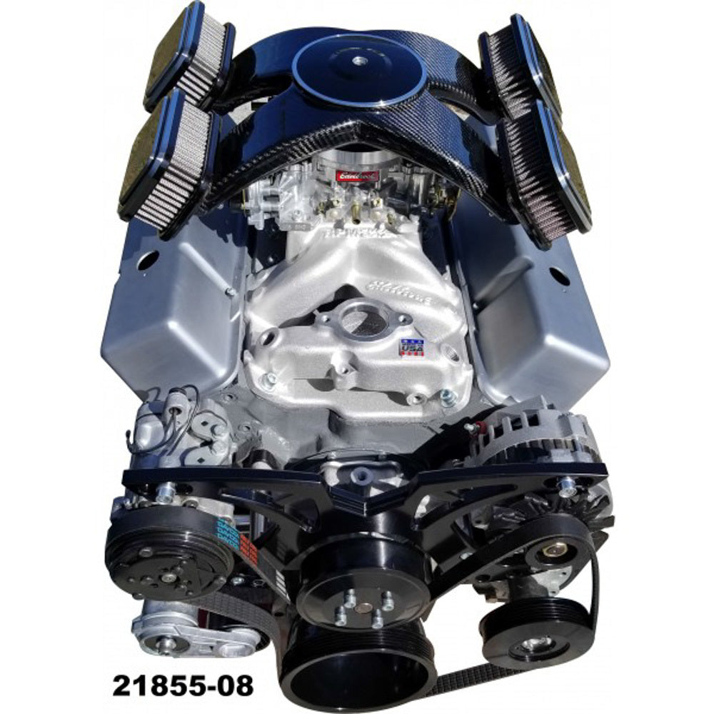 MARCH PERFORMANCE 21855-08 - SBC Style Track Pulley System Black image