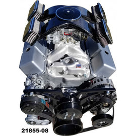 MARCH PERFORMANCE 21855-08 - SBC Style Track Pulley System Black image