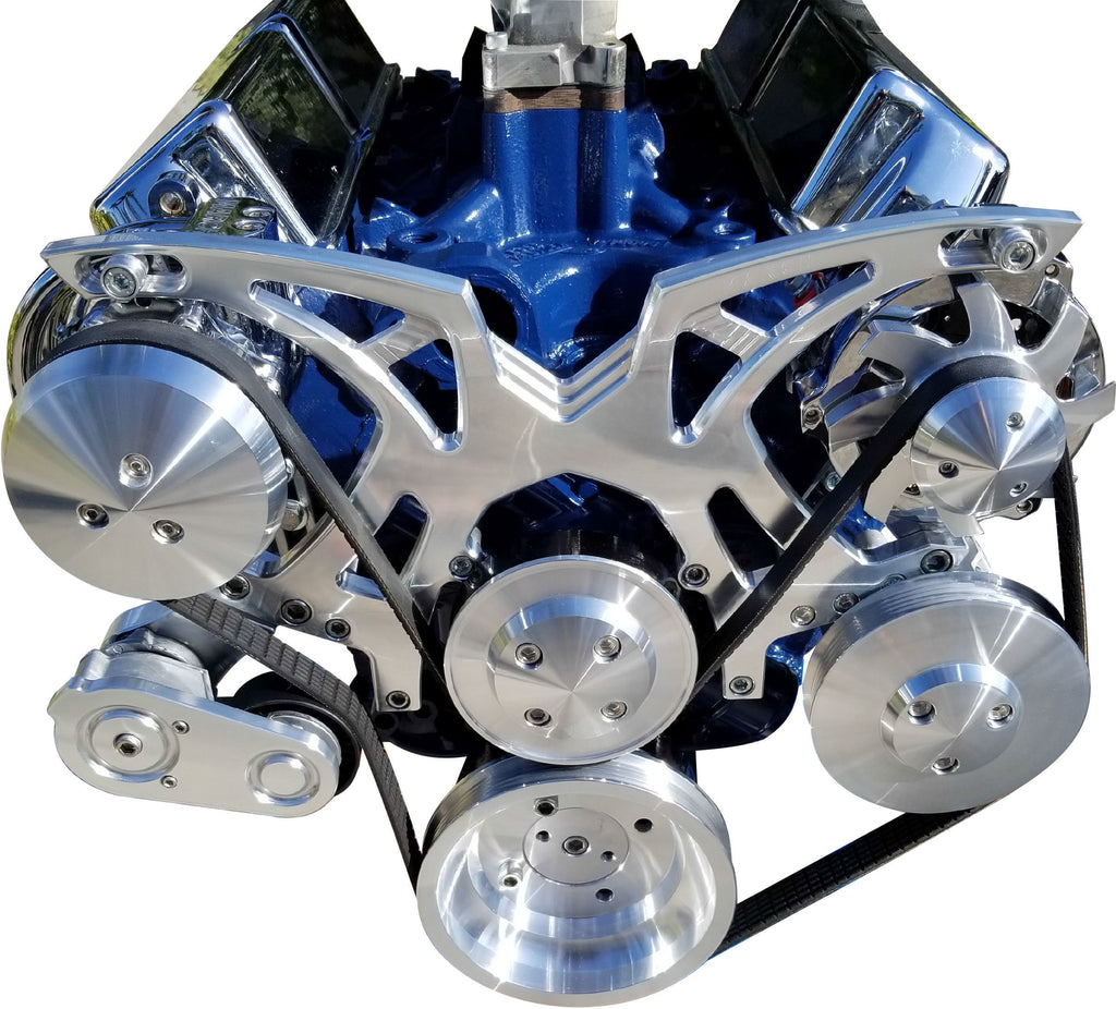 MARCH PERFORMANCE 30810 - Style Track Pulley Kit Small Block Ford image