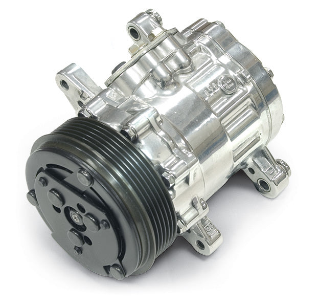 MARCH PERFORMANCE P412 - Sanden Style Chrome AC Compressor image