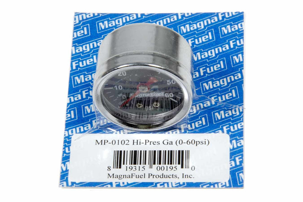 MAGNAFUEL/MAGNAFLOW FUEL SYSTEMS MP-0102 - High Pressure Fuel Gauge 0-60psi image