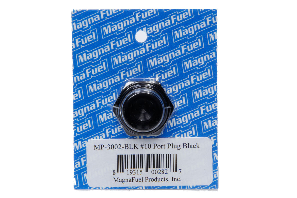 MAGNAFUEL/MAGNAFLOW FUEL SYSTEMS MP-3002-BLK - #10 Straight Port Plug Black image