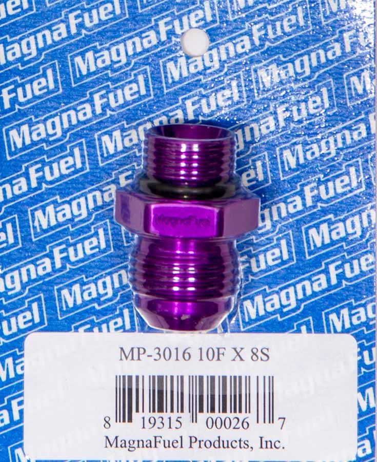 MAGNAFUEL/MAGNAFLOW FUEL SYSTEMS MP-3016 - #10 to #8 O-Ring Male Adapter Fitting image