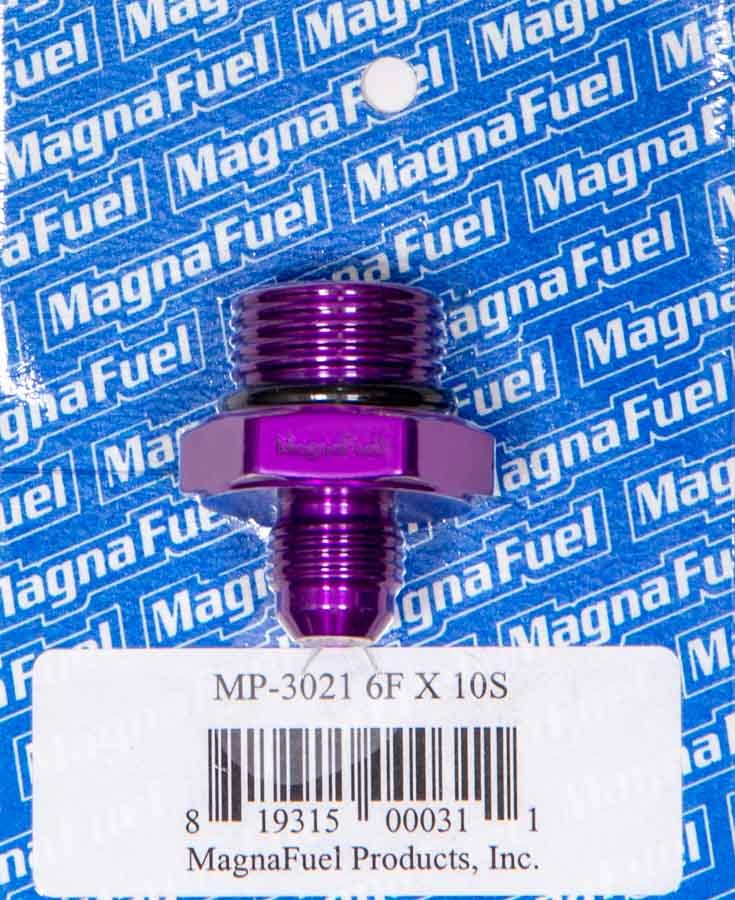 MAGNAFUEL/MAGNAFLOW FUEL SYSTEMS MP-3021 - #6 to #10 O-Ring Male Adapter Fitting image