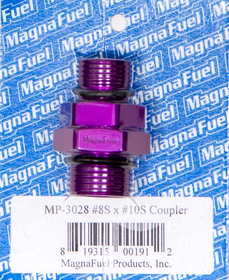 MAGNAFUEL/MAGNAFLOW FUEL SYSTEMS MP-3028 - #10 to #8 Straight Coupler Fitting image