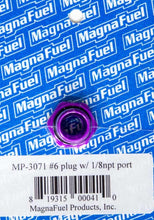 Load image into Gallery viewer, MAGNAFUEL/MAGNAFLOW FUEL SYSTEMS MP-3071 - #6 O-Ring Port Plug w/1/8in NPT in Center image