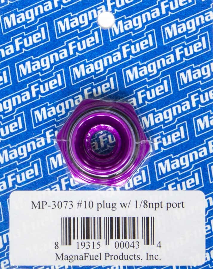 MAGNAFUEL/MAGNAFLOW FUEL SYSTEMS MP-3073 - #10 O-Ring Port Plug w/1/8in NPT in Center image