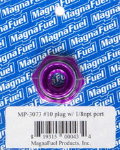 Load image into Gallery viewer, MAGNAFUEL/MAGNAFLOW FUEL SYSTEMS MP-3073 - #10 O-Ring Port Plug w/1/8in NPT in Center image