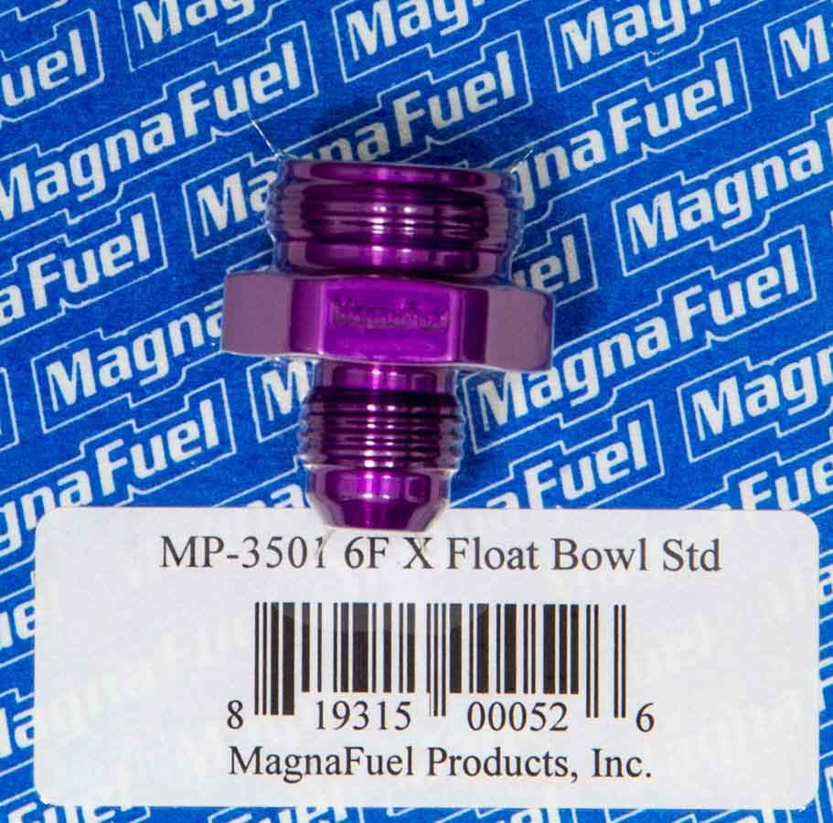 MAGNAFUEL/MAGNAFLOW FUEL SYSTEMS MP-3501 - #6 Holley Float Bowl Fitting image