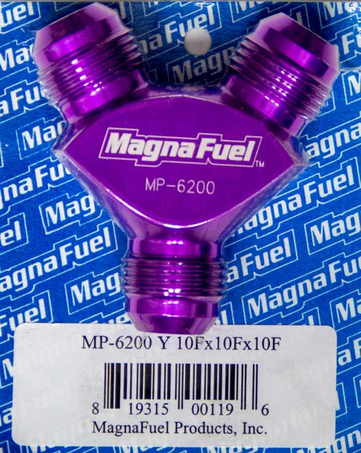 MAGNAFUEL/MAGNAFLOW FUEL SYSTEMS MP-6200 - Y-Fitting - 3 #10an Male  image