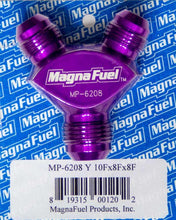 Load image into Gallery viewer, MAGNAFUEL/MAGNAFLOW FUEL SYSTEMS MP-6208 - Y-Fitting - 1 #10an Male &amp; 2 #8an image