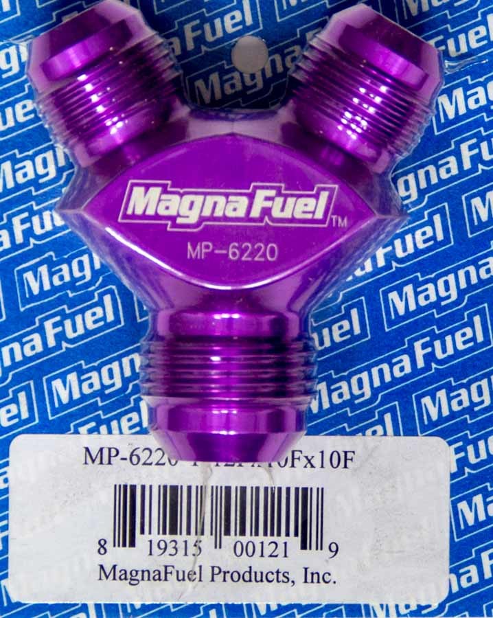 MAGNAFUEL/MAGNAFLOW FUEL SYSTEMS MP-6220 - Y-Fitting - 1 #12an & 2 #10an image