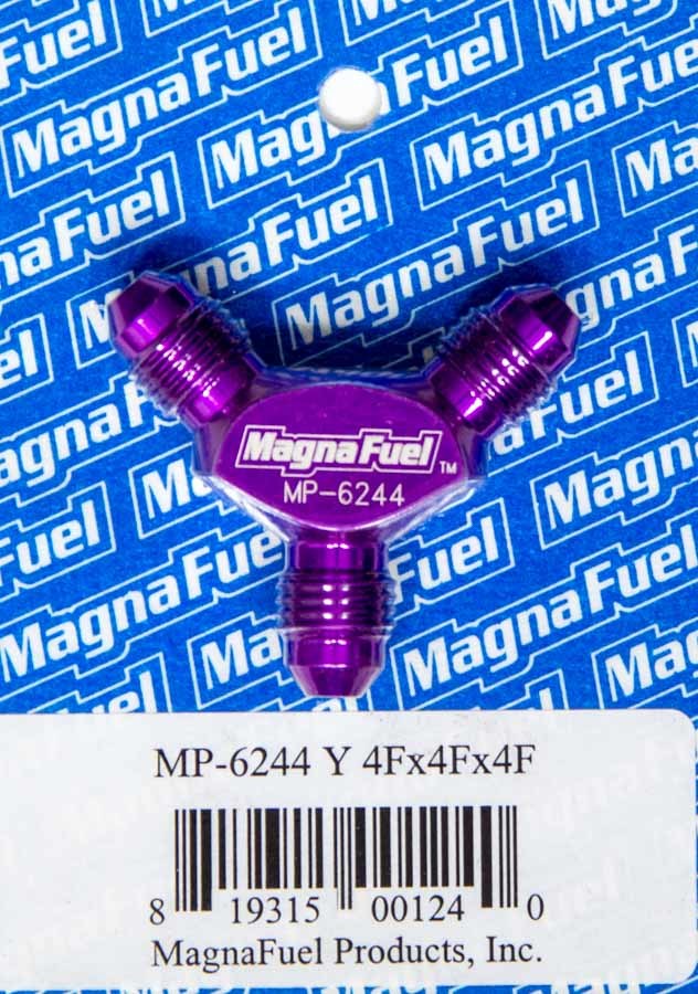 MAGNAFUEL/MAGNAFLOW FUEL SYSTEMS MP-6244 - Y-Fitting - 3 #4 Male  image