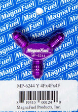 Load image into Gallery viewer, MAGNAFUEL/MAGNAFLOW FUEL SYSTEMS MP-6244 - Y-Fitting - 3 #4 Male  image