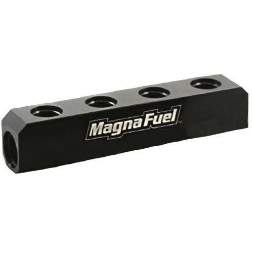 MAGNAFUEL/MAGNAFLOW FUEL SYSTEMS MP-7600-04-BLK - Quad Fuel Log Black w/10an Ports image