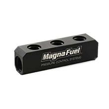 Load image into Gallery viewer, MAGNAFUEL/MAGNAFLOW FUEL SYSTEMS MP-7610-03-BLK - 3-Port Fuel Log for Holley 12-803 Regulators image