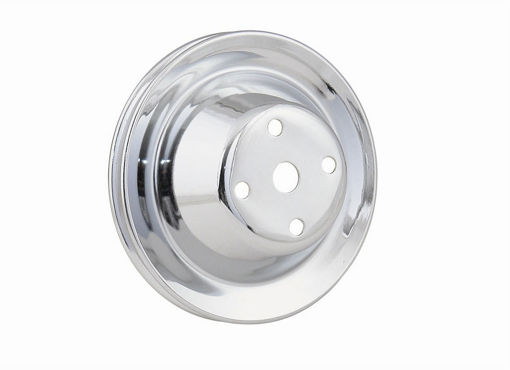 MR. GASKET 4974 - Chrome Water Pump Pulley Single Groove image