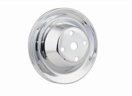 MR. GASKET 4974 - Chrome Water Pump Pulley Single Groove image