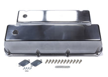Load image into Gallery viewer, MR. GASKET 6873G - BBF Cast Alm Valve Cover Set w/Hole Polished image