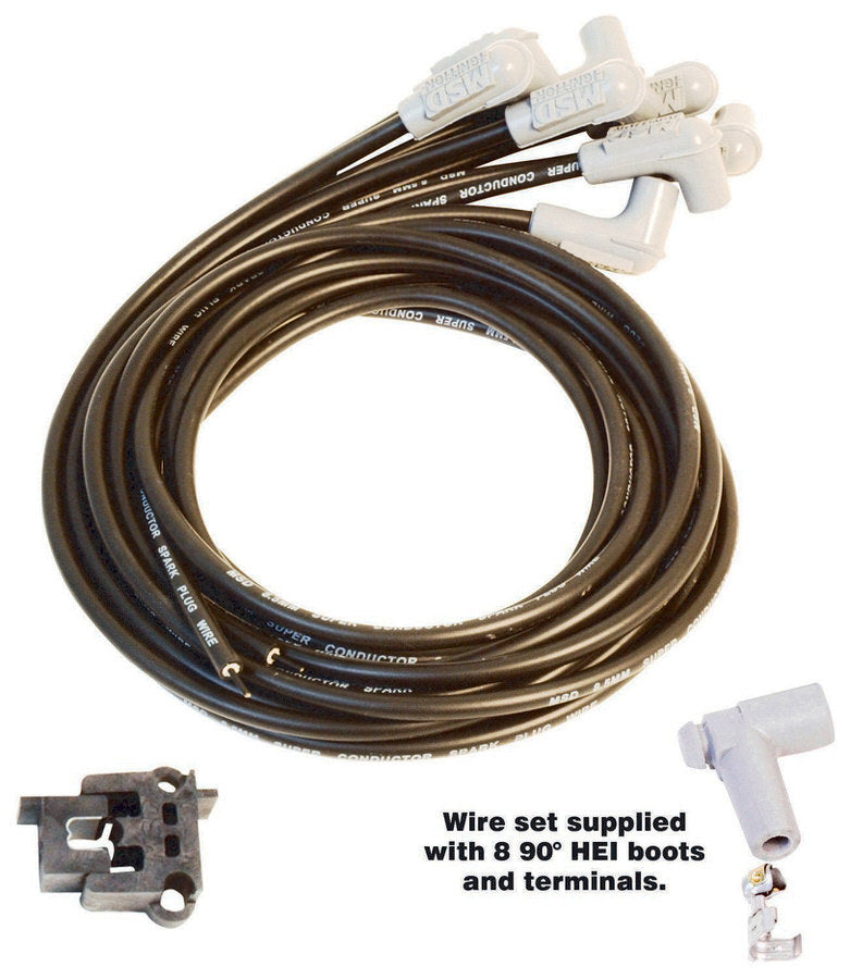 MSD IGNITION 31223 - 8.5MM Spark Plug Wire Set - Black image